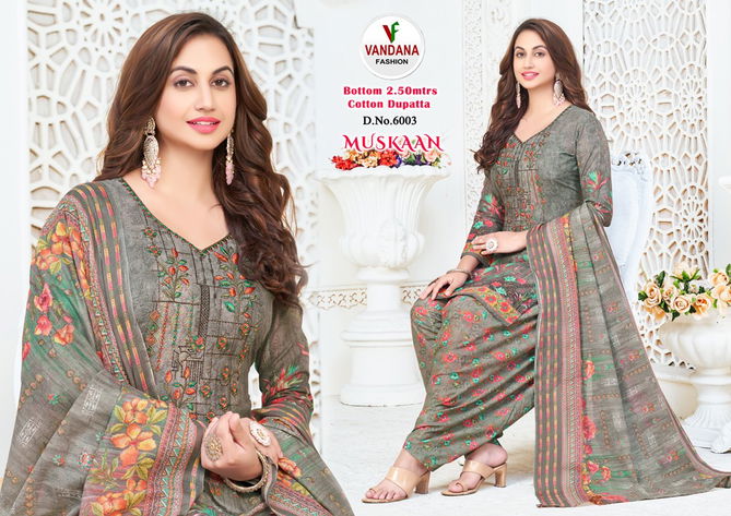 Muskan Vol 6 By Vandana Printed Cotton Dress Materials
